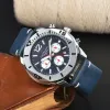 Novo carl f. Bucherer relógio de código de tempo multifuncional masculino de luxo relógio de moda casual de alta beleza presente relógio de quartzo à prova d'água