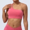 Lu Align Lemon Shoulder Sports Bh Top One Women Gym Fiess Bralette High Support Vest Yoga Tank Tops Push Up Training Padded Tight Underwe