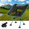 Camp Furniture Outdoor Folding Chair Portable Leisure Outdoor Beach Camping Sketching Fishing Ryggstödstol Ponny Stool Moon Chair YQ240315