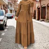 Vêtements ethniques Ramadan Abayas Caftan Kaftan Robes élégantes Eid Femmes musulmanes Robe de ceinture en vrac Abaya Robes de fête Dubaï Arabe Turquie Robe