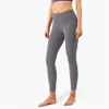 Lu Pant Align Lemon Yoga High Dames Premium Fiess-broek Heuptaszakken Grote maten Zachte legging Joggingbroek Fietsen Gym Activewear Jogger