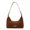 Factory Stores Are 95% Off Trendy Texture Underarm Bag 2024 Spring New Fashion Shoulder Simple Handbag
