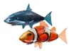 Creative Remote Control Flying Fish Clownfish Electric Air Uppblåsbar Flying Fish Party Decoration RC Animal Toy 2110273549365