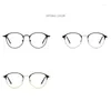 Güneş Gözlüğü 0 -0.5 -1.0 ila -4.0 Metal Kadın Erkekler Yuvarlak Miyopya Gözlükleri Vintage Öğrenci Reçetesi Yakın Görüş için