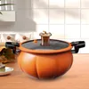 6L8L Orange Pumpkin Micro Pressure Pot Home Type Soup Multifunktionell non Stick Gas Spis Universal 240308