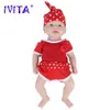 IVITA WG1555 14,56 pollici 1,65 kg 100% silicone pieno Reborn Baby Doll Realistic Girl Dolls Soft Baby fai da te in bianco giocattoli per bambini regalo 240304