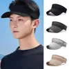 Bérets réglables Sports Tennis Chapeau d'été léger pour hommes avec maille creuse à long bord crème solaire anti-uv visage pour