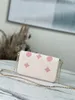 Designer Luksusowy łańcuch Creme Pink Skórzak Crossbody Torka na ramię M61276 Portfel 7A Najlepsza jakość