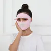 Bérets 1/2/3PCS Protection solaire anti-poussière femelle anti-ultraviolet casquettes pour hommes masque de lentille détachable pour l'équitation réglable