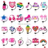 Drinken Sts 25 kleuren meisjes roze Fun Stuff Sile St Toppers accessoires Er Charms herbruikbare spatwaterdichte stofplug decoratief 8 mm / 10 mm D Ottdr