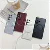 Obudowy telefonu komórkowego S24 Magnet bezprzewodowy ładowanie dla S23 Fe S22 TRA Plus S21 Metalic Farbe Olej Miękki