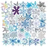 Gift Wrap 50pcs Snowflake Snow Stickers For Stationery Journal Laptop Adesivos Kscraft Christmas Sticker Aesthetic Scrapbooking Supplies