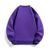 Herenhoodies Heren Lente Ronde Hals Sweatshirts Effen Kleur Paar Hoge Kwaliteit Merkkleding All-Match Losse Casual Trui