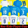 2024 Soccer Jerseys 125 -årsjubileum 24 25 Spelarversion Fans Italia Totti Chiesa Football Shirts 2025 Raspadori Ricci Lorenzo Men Set Kids Kit Italys Uniform Kits