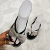 Sandals Large 37-42 herringbone drag female bow drill women slippers J240315