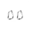 Hoop Earrings REETI 925 Sterling Silver Triangle Gold For Women Gift Earings Fashion Jewelry Korean