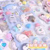 24 PCS/LOT KAWAII CARTOONUFFFY 3Dステッカー卸売接着ステッカーDIYデイリーステーショナリーチルドレンギフトスクールオフィス用品240304