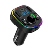 G47 Bluetooth Transmisores FM Tarjeta TF Dual USB manos libres Rápido QC3.0 Cargador de coche inalámbrico Reproductor de MP3 Kit de coche