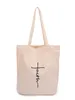 2023 New Canvas Cotton Hemp Printed Bag Shopping Bag Tote Bag File Bag 240315