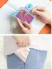 حقيبة بطاقة الائتمان بالليزر الشفافة PVC Bag Women Organizer Wallet Wallet Clear Passport Cards Bags DB738