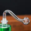 Billigaste Pyrex Hookahs Glass Oil Burner Pipe 10mm 14mm 18mm Manlig kvinnlig Pyrex Clear Pipes Adapter Banger Nail For Water Bong ZZ