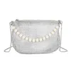 Сумки на плечо Дизайнерские сумки Tote Pearl Ручная сумка с бриллиантами Сумка для одной вечеринки Вечерняя мода Женская 240311