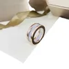 T keramisk vit t kluster designer svart ring märke sier guld aldrig bleknar band ringar smycken klassiska premiumtillbehör exklusivt med EMED GG
