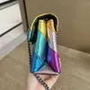 Shoulder Bags Kg Eagle Head Tote Bag Leather Designer Handbags Womens Crossbody Fashion Rainbow 240311