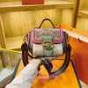 Factory Wholesale 2024 New Trendy and Fashionable Womens Bag High End Contrast Color Single Shoulder Versatile Wide Strap Crossbody Commuter Handbag