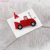 Brooches Chirstmas Red Car Glitter Tree Acrylic Brooch Safety Pin