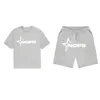 Trainingspakken voor heren Zomerpak Letter Grafische print Heren T-shirt met korte mouwen Shorts Tweedelige set Casual trainingspak