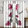 Curtains Elegrance Luxury Brands Designer Modern Perfume Heels Free Shipping Thin 2 Panels Window Curtain for Bedroom Living Room Decor