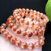 Link Bracelets 10MM Natural Red Hair Quartz Braceelt Mythical Animal Beads Crystal Fashion Jewelry Gift 1PCS