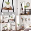 Andra möbler Vasagle Coat Rack Standing Hanger Stand Hall Tree med 2 Shees For Clothing Hat Bag Drop Delivery Home Garden Furniture Otvql