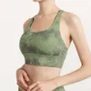 Lu Align Lemon Fiess Bralette para mujer con tirantes cruzados Tie Dye sujetador deportivo de alto impacto gimnasio entrenamiento yoga Crop Top ropa interior push-up con almohadilla para el pecho