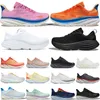 Męskie damskie buty do biegania Bondi 8 Clifton 9 Sport Blazing Orange Triple Blay Cyclamen Zmieniający się Piasek Outdoor Sports Treakers Treakers