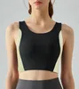 Aloyoga Women Summer Beautiful Back Sport Sport odporna na wstrząsy jogi seksowna top z czołgiem ciasna kamizelka jogi z klatką padową sporty bra miękki atletyczny fitness odziana 12 stylów