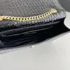Omuz Çantası Moda Tasarımcı Çanta Crossbody Bag YL Patent Deri Poşetler Kadın Mini Çanta Cep Telefon Çantası Metal Saçak Sızıntıları Göster Lüks Debriyaj Çantası