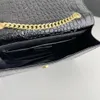 Torba na ramię designerka mody torba crossbody crossbody yl skórzane saszetki damskie mini torebka torba na telefon komórkowy metalowe ozdoby grzywne Pokaż luksusową torbę sprzęgła