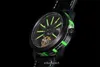 2024 O novo AX Factory Mens Watch design de mostrador oco 206 Tourbillon movimento diâmetro 44mm manual mecânico de volta