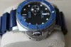 Heren designer horloge luxe merk PAM1209 Luminodor Submersible Azzurro 42 mm met DOOS!WAUW!!