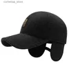 Bollmössor 2022 Autumn och vintermens människa baseballmössa Simple Sports Caps Warming Ear Cap Trucker Hat Gorras HOMBRE DUCK THEIGHY240315