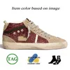 Plattform Vintage Mid Star Golden Goode Sneakers Italien Marke handgefertigte Wildleder -Leder -Designerin Casual Glitterschuhe Luxus Womens Herren Silber Flat Ball Trainer