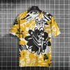 T-shirts hommes Hawaii Style Hommes T-shirt Coconut Tr Imprimer Pull Casual Pour Hommes Été O-Cou Sweat-shirt Lâche Mâle Quotidien Court Slve Y240315