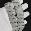 22 mm Bust Down Iced Out Miami Cuban Link Chain Moisanite VVS Diamond