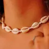 Choker Shells Jewelry Natural Hand-woven Adjustable Bracelets Necklace Hawaiian Beach Foot Casual Birthday Gift