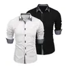メンズカジュアルシャツメンズレギュラーフィットシャツスタイリッシュなカラーブロック格子縞のプリントカーディガンコートとスリムなデザインシングルブレスト