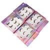 False Eyelashes Makeup 3D Self Adhesive Lashes 3 Pairs Fake Eyelash With Tweezer Extension Handmade Lash Soft Comfortable Thick Cros Dhw2X