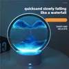 Nattlampor Sea Moving Gifts Decoration Lamp Deep Home Art Sandscape Hourglass Table Lava Rotating Sand 360 °