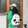 School Bags Animal Panda Backpack Cute Korean Style Large Capacity Cartoon Messaage Bag Shoulder Plush Students Girls/Female